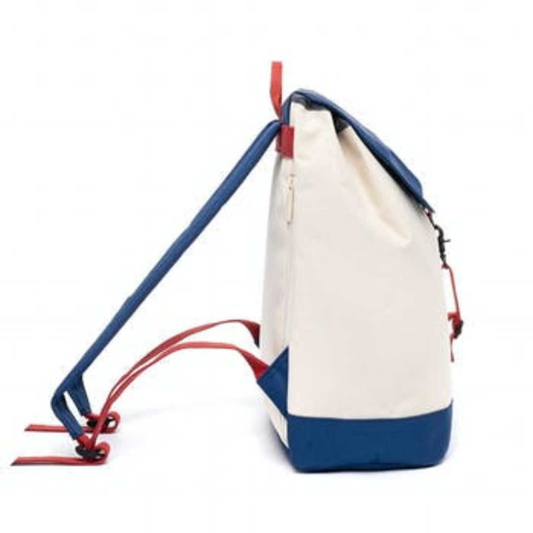 Sac à dos imperméable - Blanc et bleu