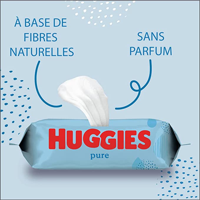 Lingettes bébé - Pack de 56 lingettes - Huggies