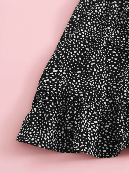 Ensemble Jupe noir et Top blanc