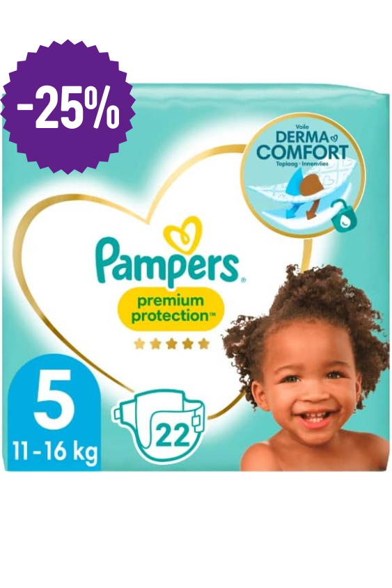 Couches bébé Pampers Baby-Dry - 22 couches - Taille 5 (11-16 kg)