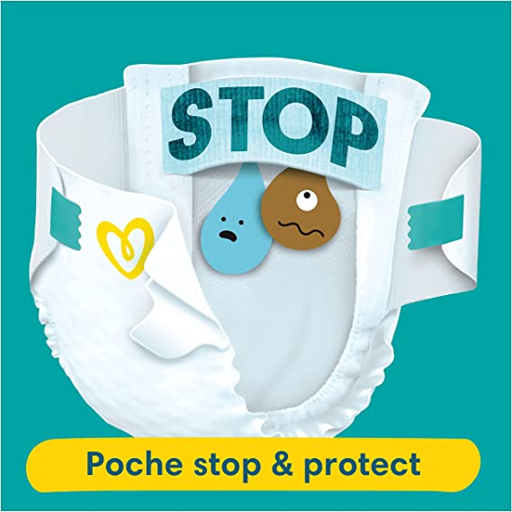 Couches bébé Pampers Baby-Dry - 34 couches - Taille 2 (4-8 kg)