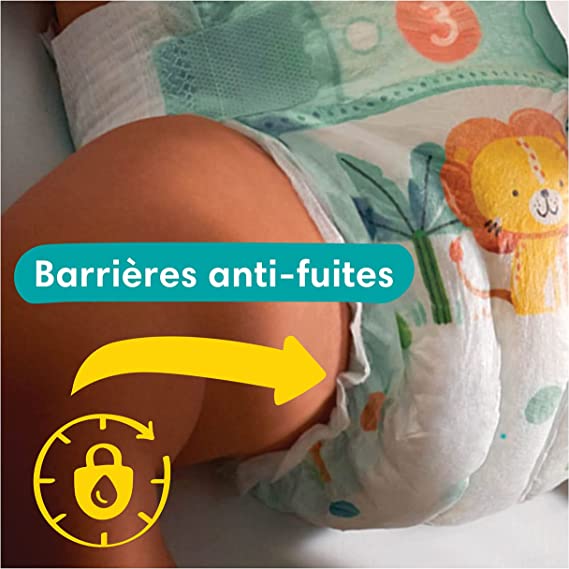 Couches bébé Pampers Baby-Dry - 34 couches - Taille 2 (4-8 kg)
