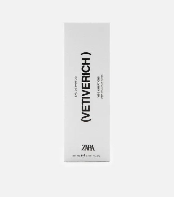 Parfum homme ZARA - VETIVERICH - 20 ML