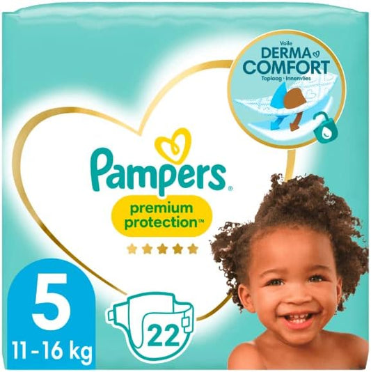 Couches bébé Pampers Baby-Dry - 22 couches - Taille 5 (11-16 kg)