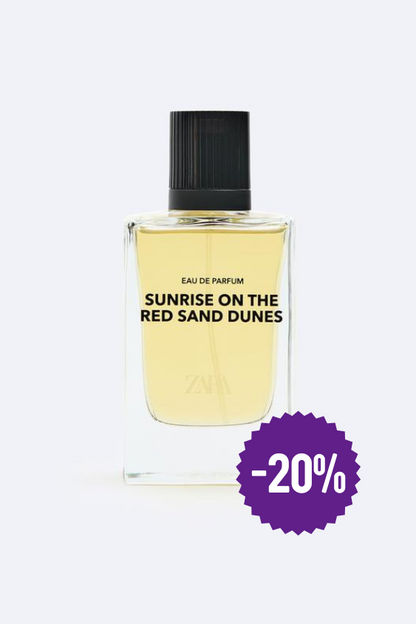 Parfum homme ZARA - SUNRISE ON THE RED SAND DUNES - 100 ML