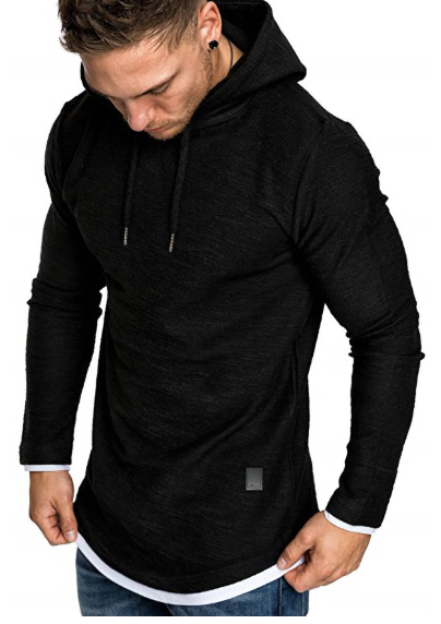 Sweat à capuche noir - SHEIN