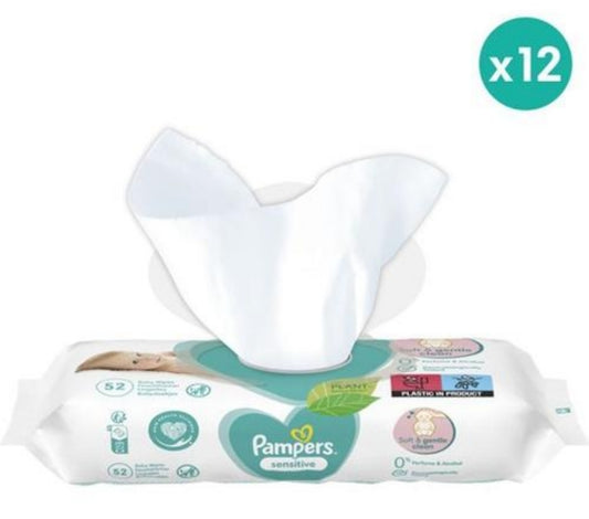 Lingettes bébé - Pack de 52 lingettes - Pampers